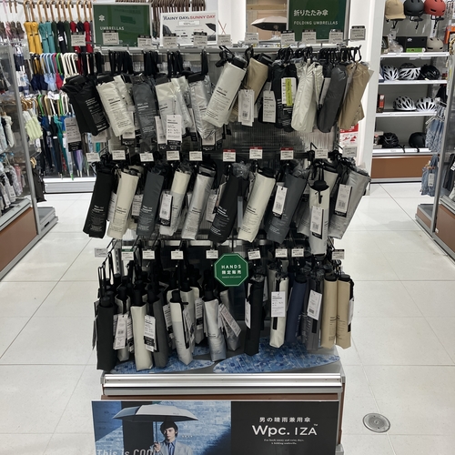 【銀座店】雨にも、日差しにも。「男の晴雨兼用傘」IZA